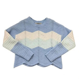 Star & Ivy Girls Multicolor Chevron Knit Sweater Size 10-12 Casual
